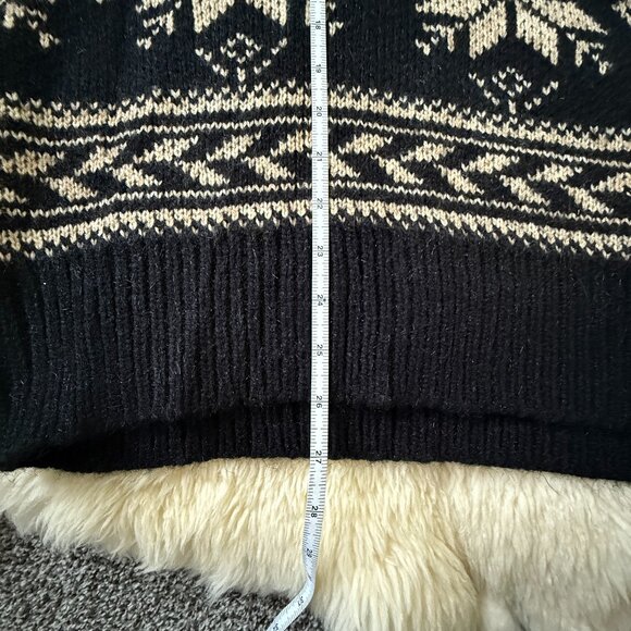 NWT Grey Bandit Black & Cream Warm Me Up Sweater Medium - Picture 9 of 9